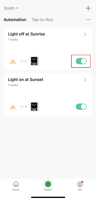 Scene screen